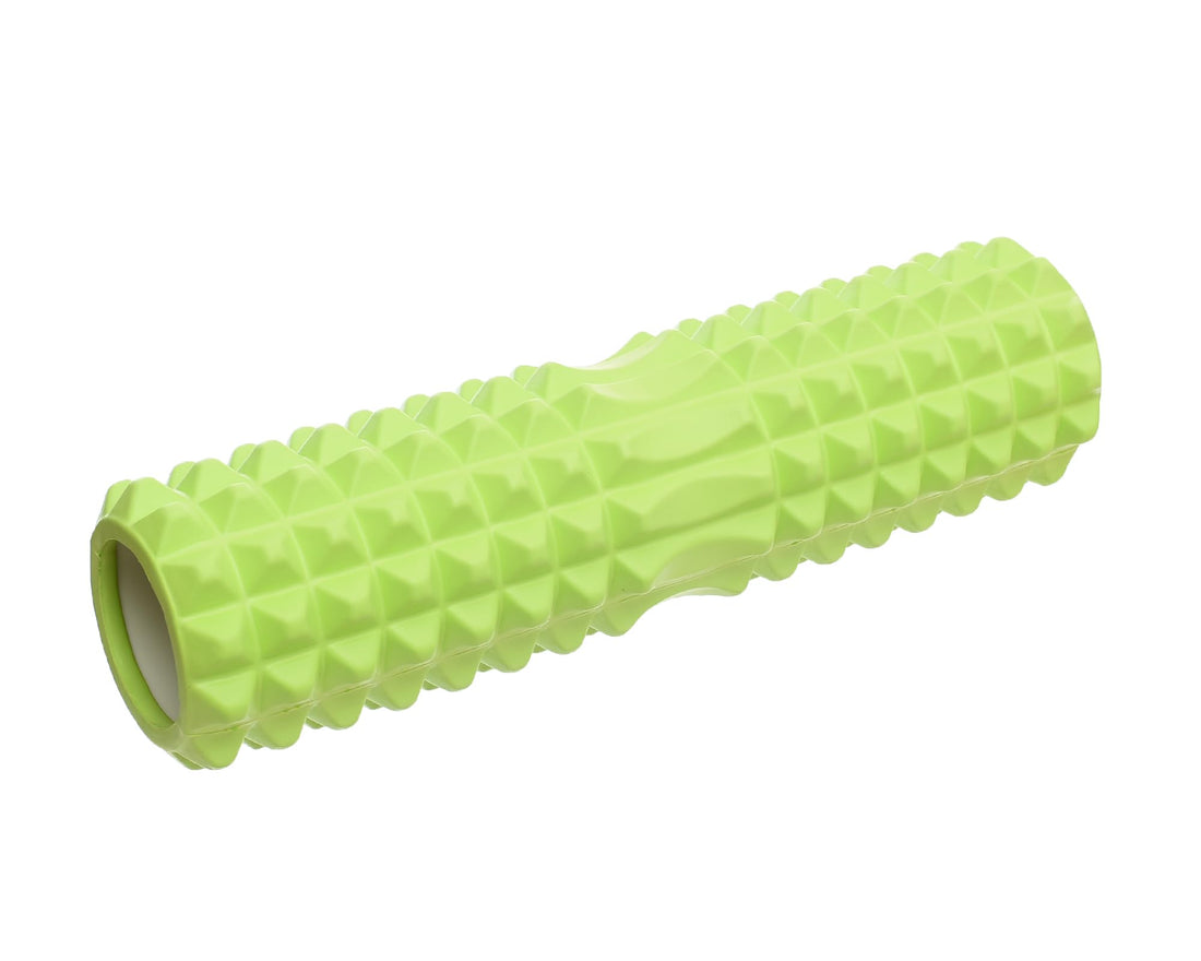 MINSA Yoga Foam Roller 45cm Green Design for Muscle Recovery and Yoga