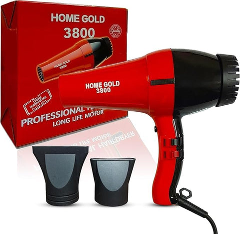 Hair Dryer Professional 1500W – VLL Motor, 4 Heat Settings, 2 Speed Modes, Ergonomic Handle, Fast Drying for All Hair Types – Salon-Quality Blow Dryer for Home Use (Model 3800)