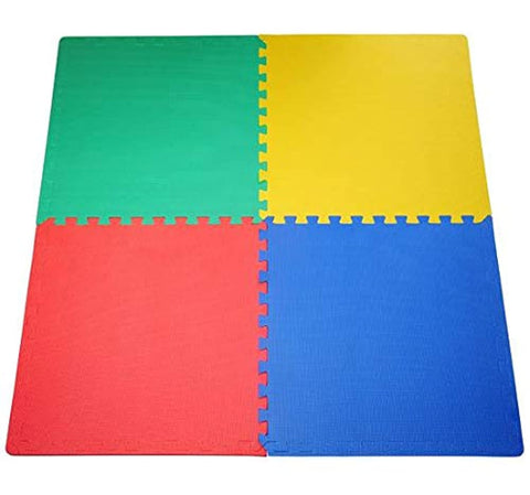 RBWtoyS Multi colors Puzzle Foam Mat 4 Pieces 1 Set Play Mat for kids Activity