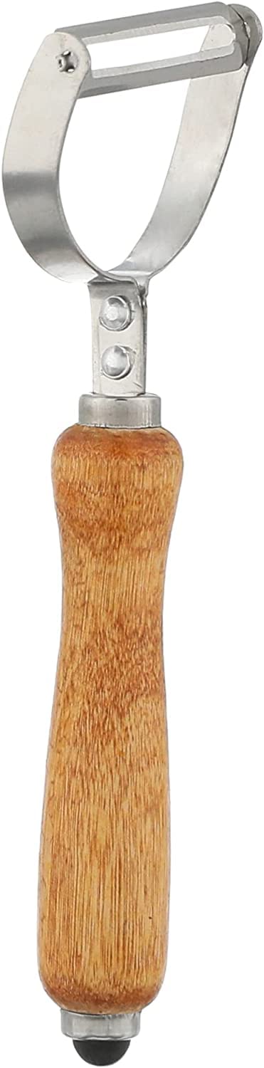 Yasin stainless steel potato scrub with handle - assorted colors