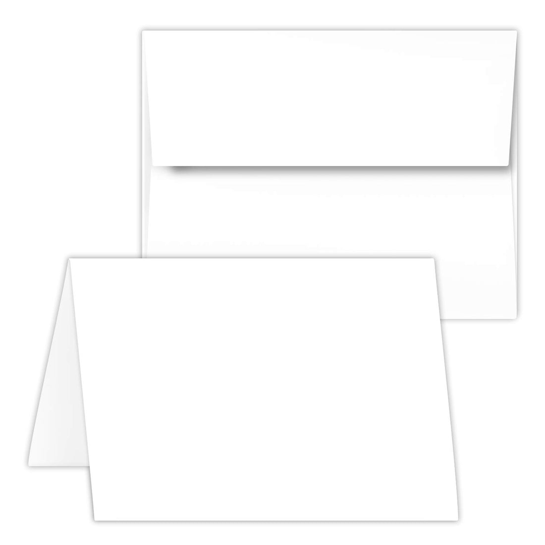 Greeting Cards Set - 4.25 x 5.5 Inches Blank White Cardstock & Envelopes Perfect for Business, Invitations, Bridal Shower, Birthday, Gift, Invitation Letter, Weddings & All Occasion - Bulk 50 Set