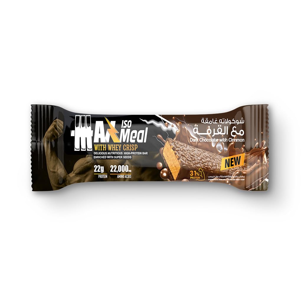 Max Muscle Max protein Meal 100%Isolate Whey-65G-Dark Chocolate Cinnamon
