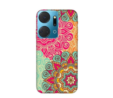 New design number 10064 Silicone Printed mobile case compatible with Honor X7a