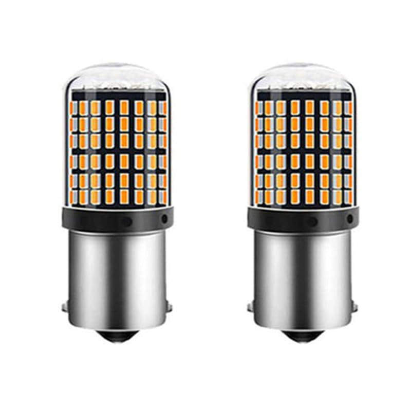 KaberTrade KaberTrade Tail Light Bulb Replacement Turn Signals for Cars Trucks (1 Ball Yellow LED Bulb, 2 Pieces, Code:9476)