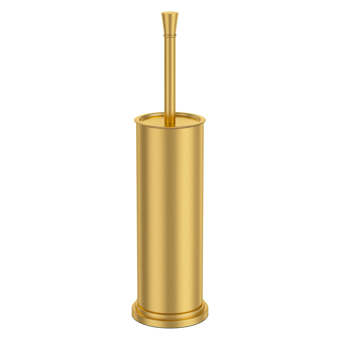 Toilet Brush and Holder Set：304 Stainless Steel Heavy Duty Toilet Bowl Brush，Removable Inner Bowl and Splash Protection，Bathroom Toilet Brush-Dense Bristles for Through Cleaning