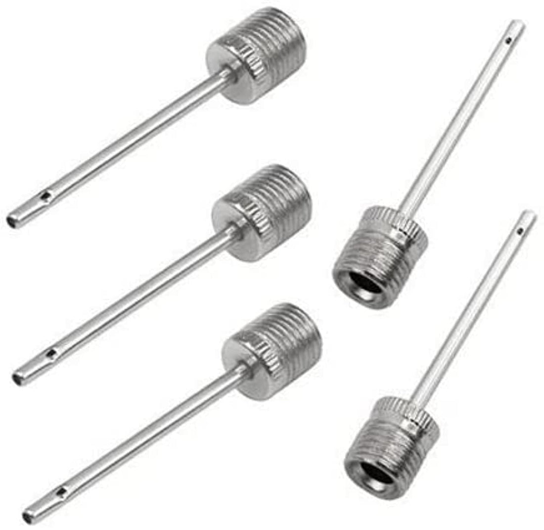 Ball Pump Inflation Needle - Stainless Steel Air Pump Needles with - Ideal for Blowing Up Football, Basketball, Volleyball, and All Other Sports Balls (5 Pack)