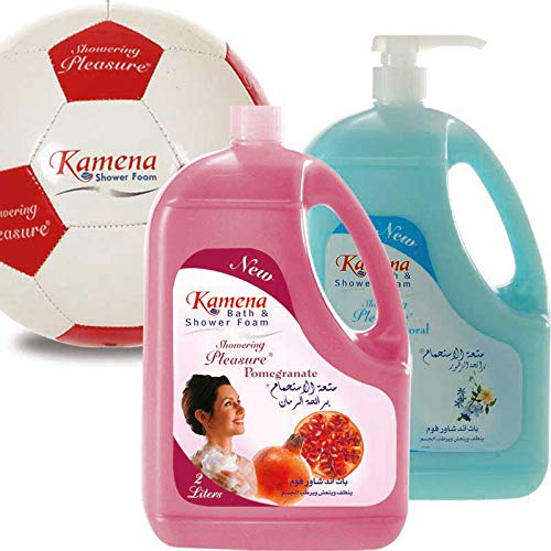 Kamena Shower Foam With Mixed Scent , With Footbal - 4 Liter