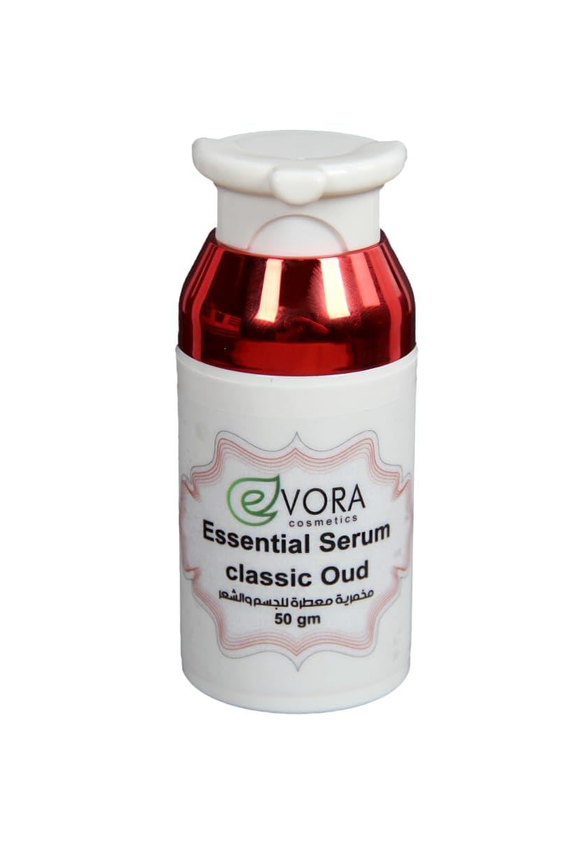 Evora Cosmetics Oud Serum, Classic Aromatic Body Care, Moisturizing & Nourishing, Skin Serum, 50ml