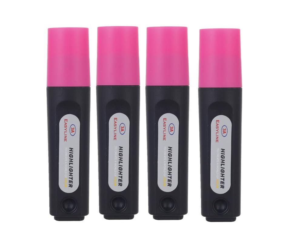 3A Highlighter Set Of 4 Pieces - Fuchsia 705-3