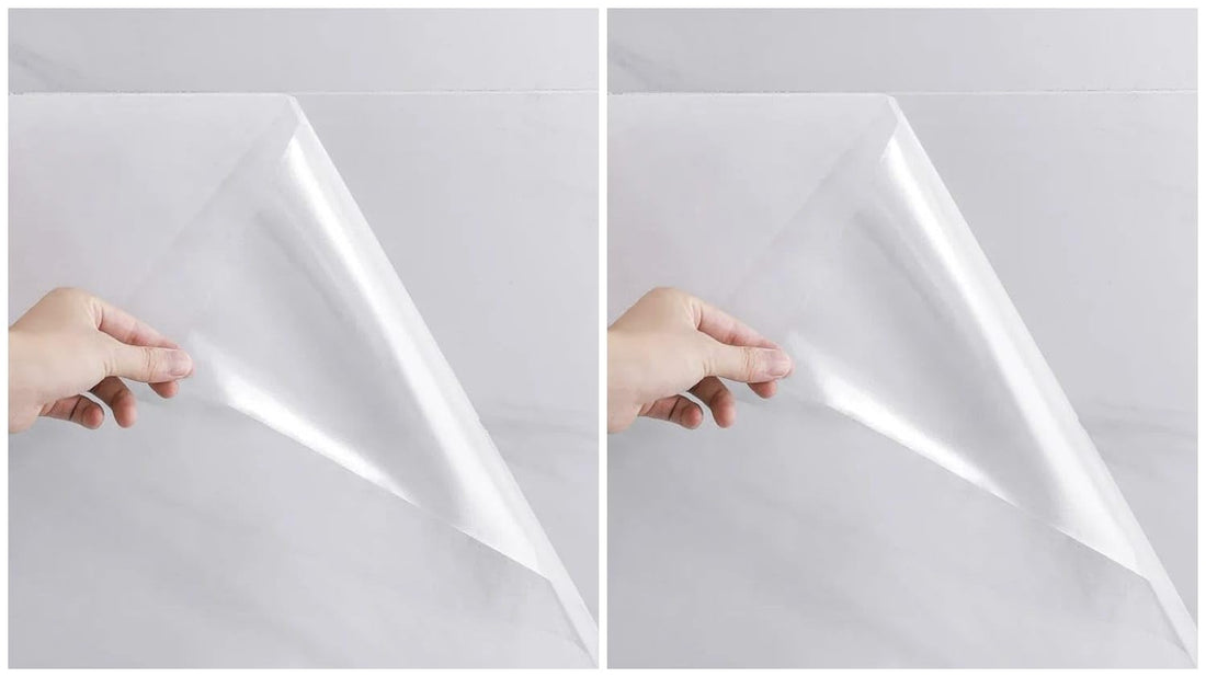 Transparent Oil Proof Wall Sticker Roll – Heat Resistant Self Adhesive Clear Wallpaper for Kitchen, Wall & Table Protection Countertops (3m x 60cm) (Transparent (two packs))