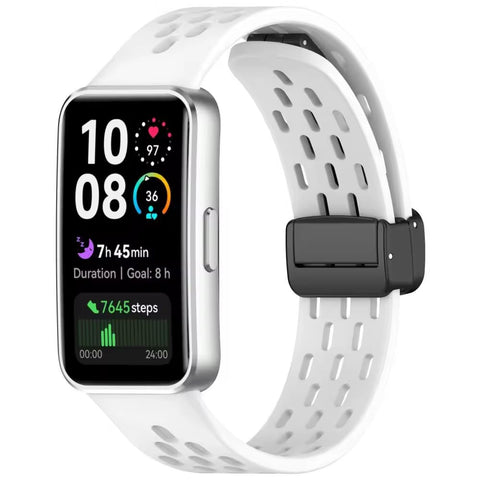 Fekra Silicone Strap For Huawei Band 10 | Band 9 | Band 8 Comfortable Magnetic Buckle Adjustable Watchband Huanwei Band 10/9/8