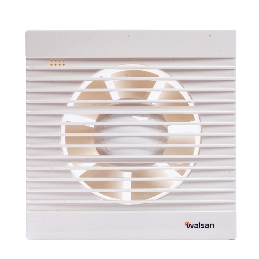 Fan Extractor Strong Suction Metal Expulsion Silent Ventilation Fan for Kitchen Bathroom Ceiling Wall White