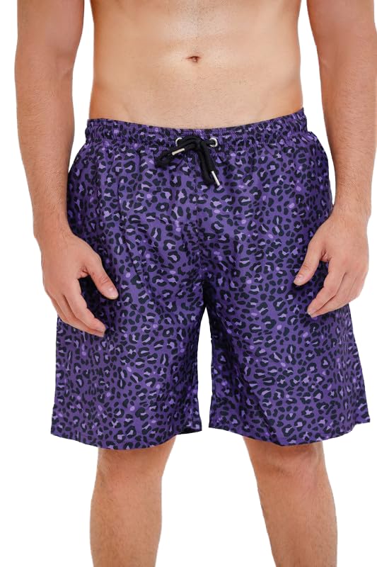 White Rabbit Men Printed Swim Shorts With Side Pockets