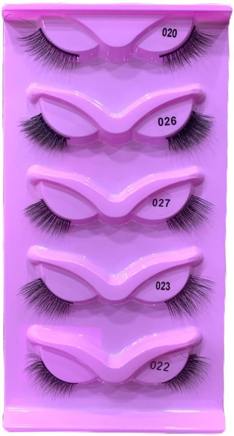 Half Lashes Cateye 5Pairs/Half Lashes/Half Lashes Natural Look/Half Lash/Corner Lashes-5 shape