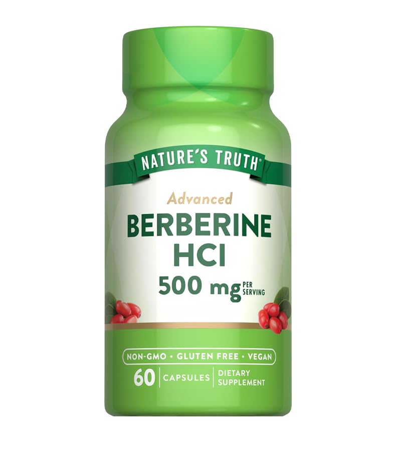 Advanced Berberine HCL 500 mg – Metabolic, Digestive & Immune Support – 60 Veg Capsules