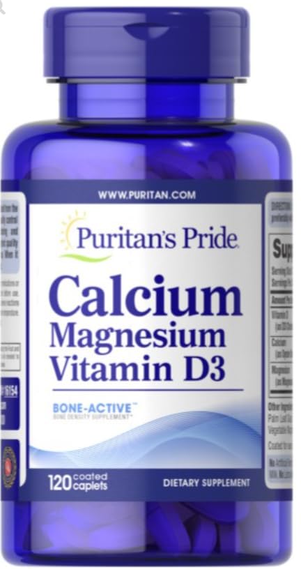 Premium Calcium Magnesium with Vitamin D3 - Advanced Structural Harmony & Daily Vitality Support, 120 Caplets Bundle with Practical Pill Box, High-Purity 4-Month Essential Mineral Wellness Kit