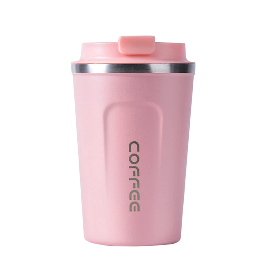 Eacam 380mL Stainless Steel Coffee Cup, Leakproof Insulated Thermal Cup Car Coffee Cup Stainless Steel Vacuum Insulated Coffee Mug for Hiking, Camping & Traveling