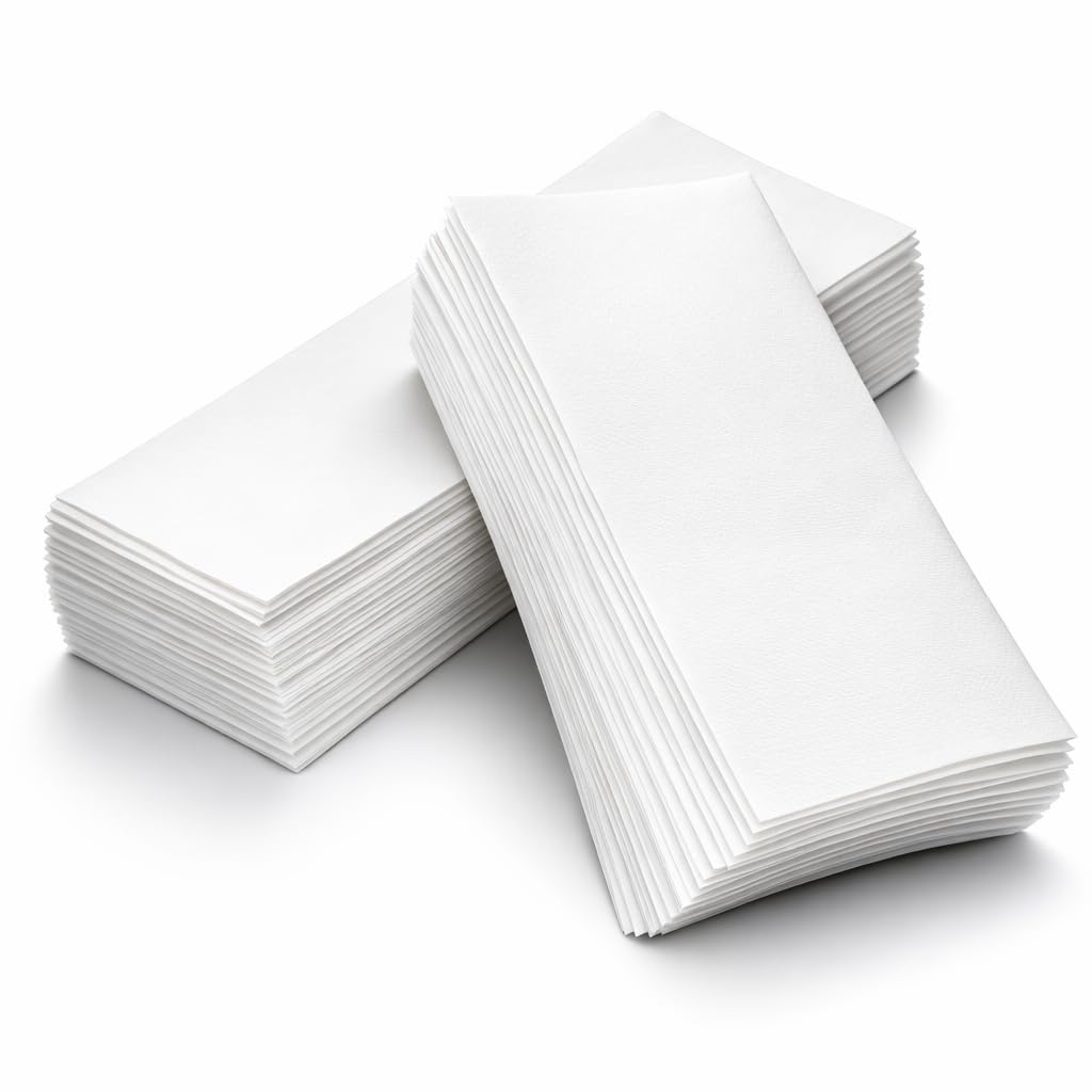 ZOZY 100 Pcs White Thick Nonwoven Depilatory Strips for Honey Wax – Strong Flexible Lint-Free Sheets for Arms & Legs, Ideal for Home and Salon