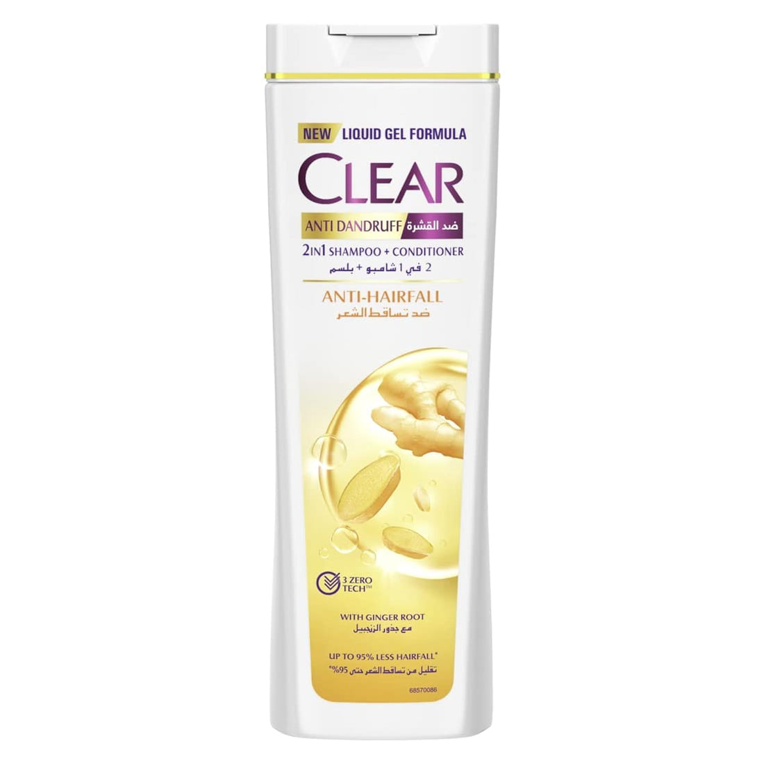 Clear Shampoo Anti Hair Fall, 180 Ml