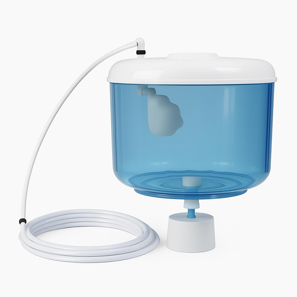 Water Cooler Bottle and Flask Direct Connect to Automatic Water Filter with All Included and 10m Hose Roll