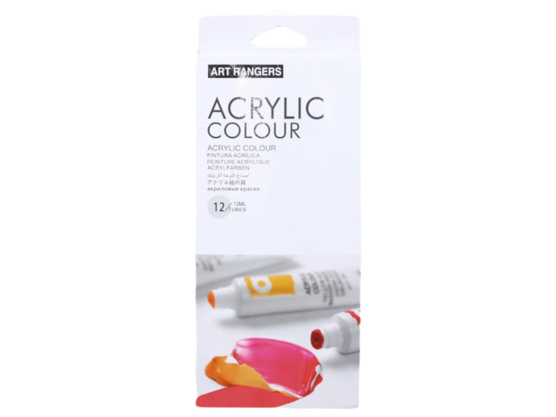 Art rangers acrylic colour tubes 12 ml pack of 12 tubes - multi color