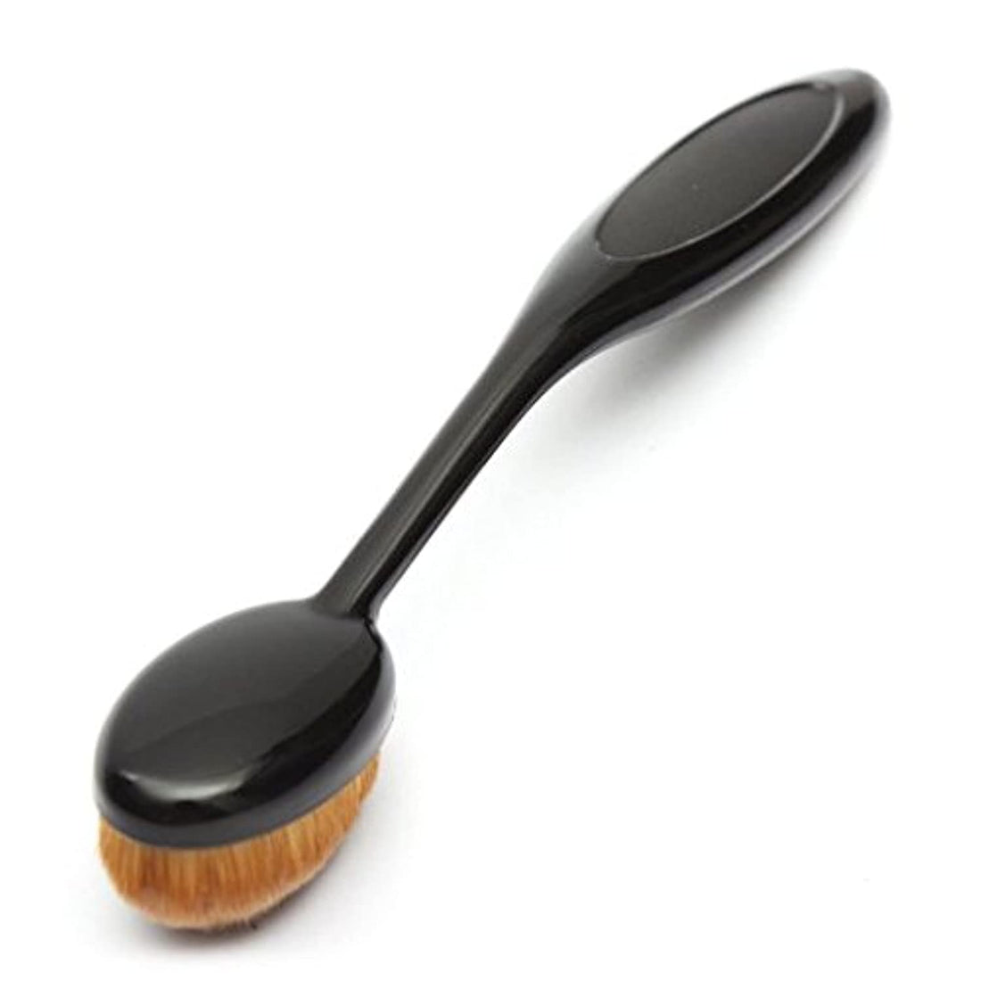 Oval Foundation Make-up Brush , Black