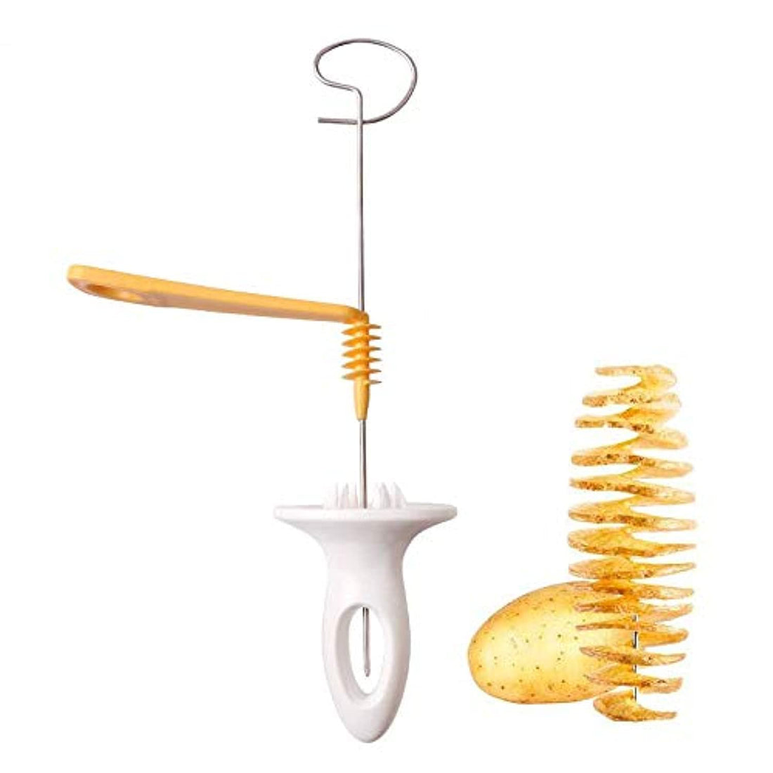 Potato Spiral Cutter Slicer Spiral Chips Chips Making Twist Shredder Spiralizer Gadget Kitchen Spiral Vegetable Potato Cutter