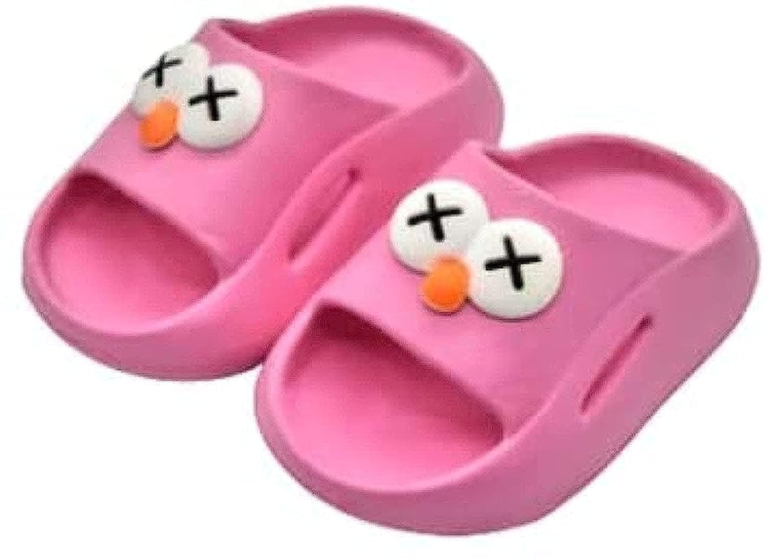 Kids Unisex Slippers Available in Colors [ Black - Blue - Yellow - Turquoise - Rose Pink ]