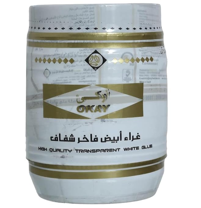 OKEY White Transparent Glue 250g – Strong Multipurpose Adhesive for School, Office, Wood, Paper, Fabric, DIY & Craft Projects