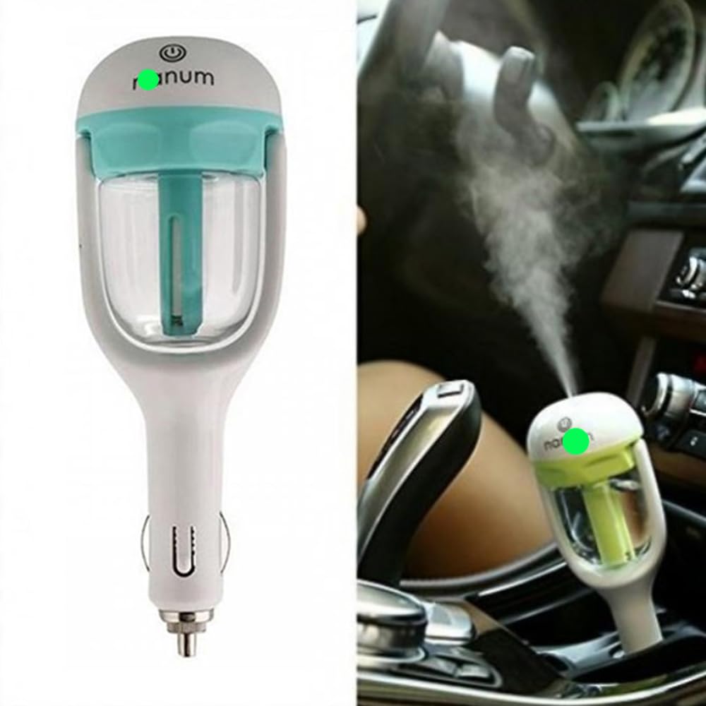 Kaber Egypt 2020 Car Humidifier Air Purifier Aroma Diffuser Car Air Freshener Car Lighter Outlet Fill Your Favorite Fragrance - Green