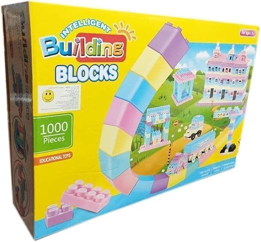 Next Store Smart Building Blocks for Kids - 1000 Pieces, Develop Creativity and Engineering Thinking, Safe and Durable Materials, Compatible with All Shapes