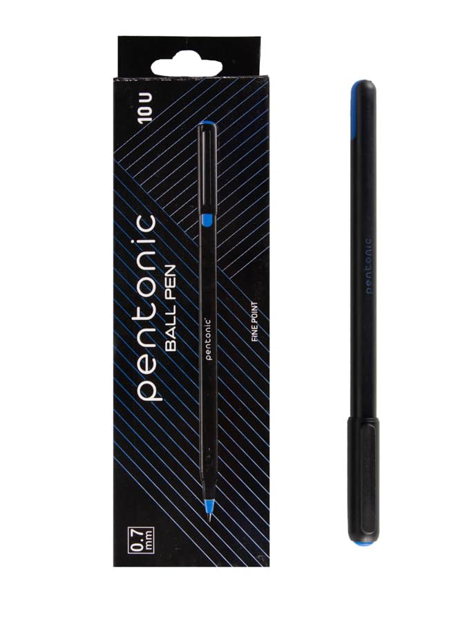 PENTONIC Blue Capped Ballpoint Pen 7024-B, 0.7mm, Smooth Ink