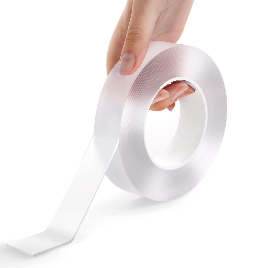 Generic Double Sided Nano Tape, Multipurpose Reusable Transparent Adhesive Tape, Washable & Removable Strong Sticky Mounting Tape(2mm*3cm*3m)