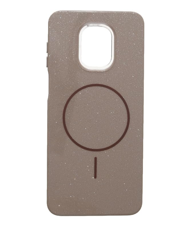 Grace Glitter Plastic Back Cover For Xiaomi Redmi Note 9S / Note 9 Pro, Beige 37329939