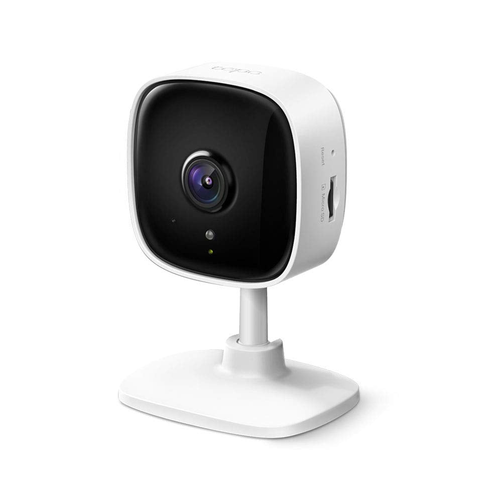 Tp-link tapo mini smart security camera, indoor cctv, works with alexa&google home, no hub required, 1080p, 2-way audio, night vision, sd storage, device sharing (tc60)