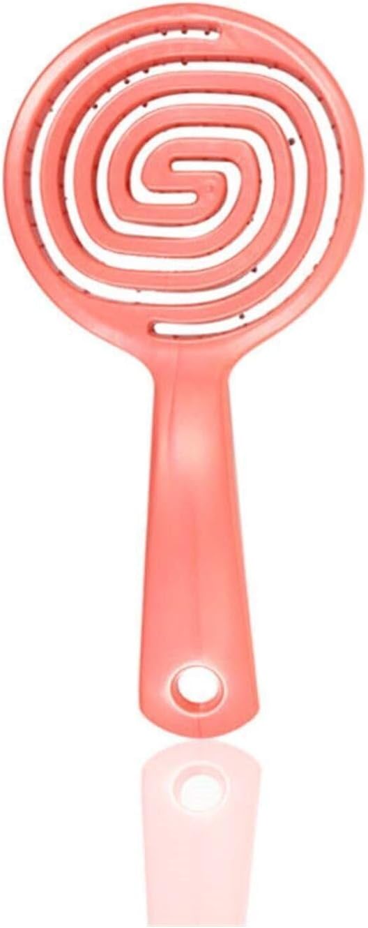 Nasita Professional Styling Hair Brush فرشاة شعر ناسيتا بتصميم مصاصة وردي لفك التشابك، تساعد على تسريح الشعر بسلاسة وتحسين تجربة التصفيف اليومي للنساء والفتيات