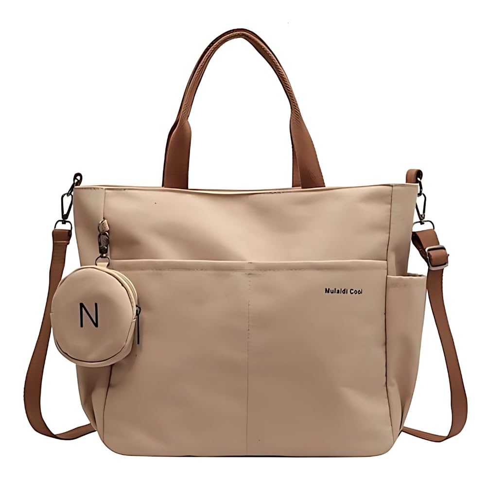 Stylish Shoulder Bag - Modern Design - Black - Fits All Daily Looks. Beige