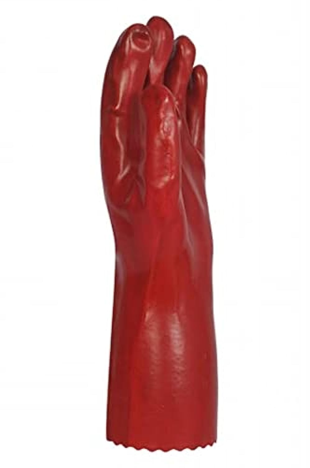 Other Smooth Work Gloves P.V.C - Safety Gloves, Red, Free Size, Chemical Resistant Work Gloves