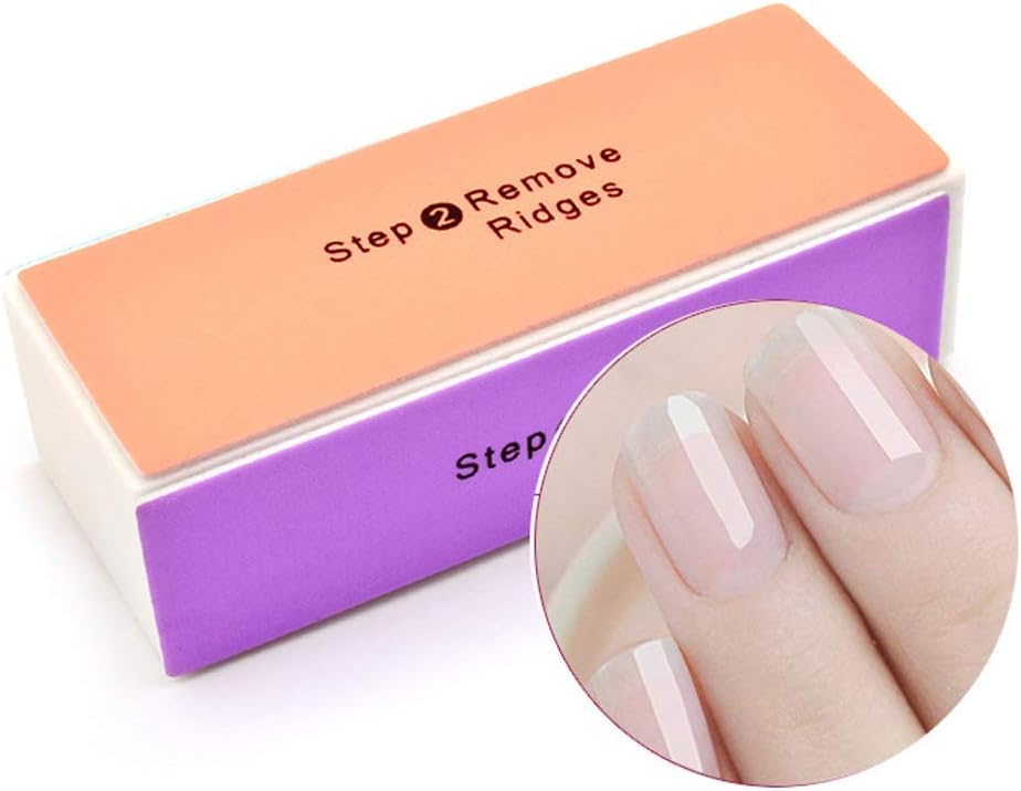 Spaceshoop Sponge Nail Files 4-Sided Buffer, Grinding & Polishing, 1 Piece