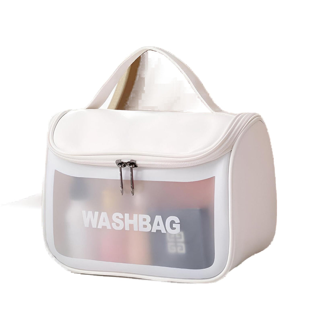 Professional Makeup Kit - Versatile and organized travel pouch with ample space for all your beauty products, ensuring everything stays safe and easily accessible. (white)