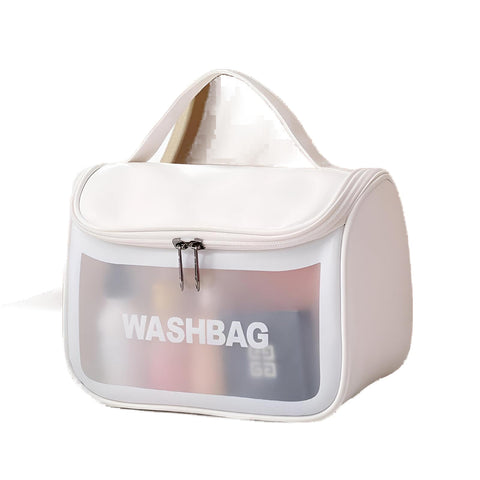 Professional Makeup Kit - Versatile and organized travel pouch with ample space for all your beauty products, ensuring everything stays safe and easily accessible. (white)