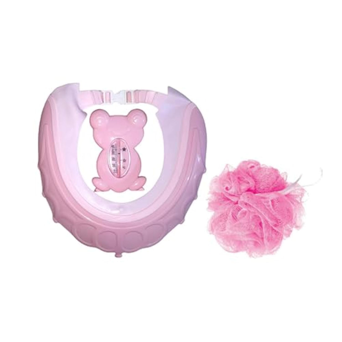 La Frutta baby set (rubber shower cap & nylon shower Lofa & water thermometer)