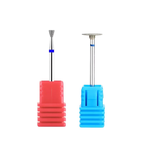 2 Pieces Diamond Nail Drill Bit for Nail Prep and Shaping– Professional Electric Nail File Bit for Acrylic,Gel Nails and Cuticle Work–Durable High Strength Manicure Pedicure Tool for Salon