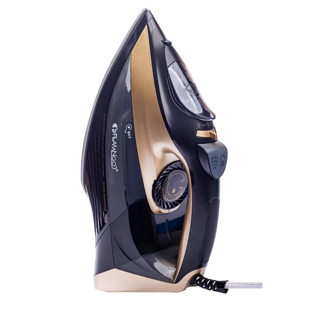 3000W Professional Steam Iron – Non-Stick Ceramic Soleplate - Continuous Steam & Powerful Stream - 380ml Water Tank - Self Cleaning & Anti-Drip Functions - Precise Temperature Control