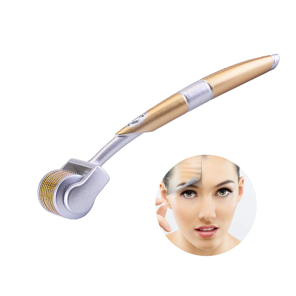 0.5mm Derma Roller Beauty Tools pour la régénération de la peau, Micro-aiguille en titane 540 broches avec étui de rangement, utilisée pour réduire les rides