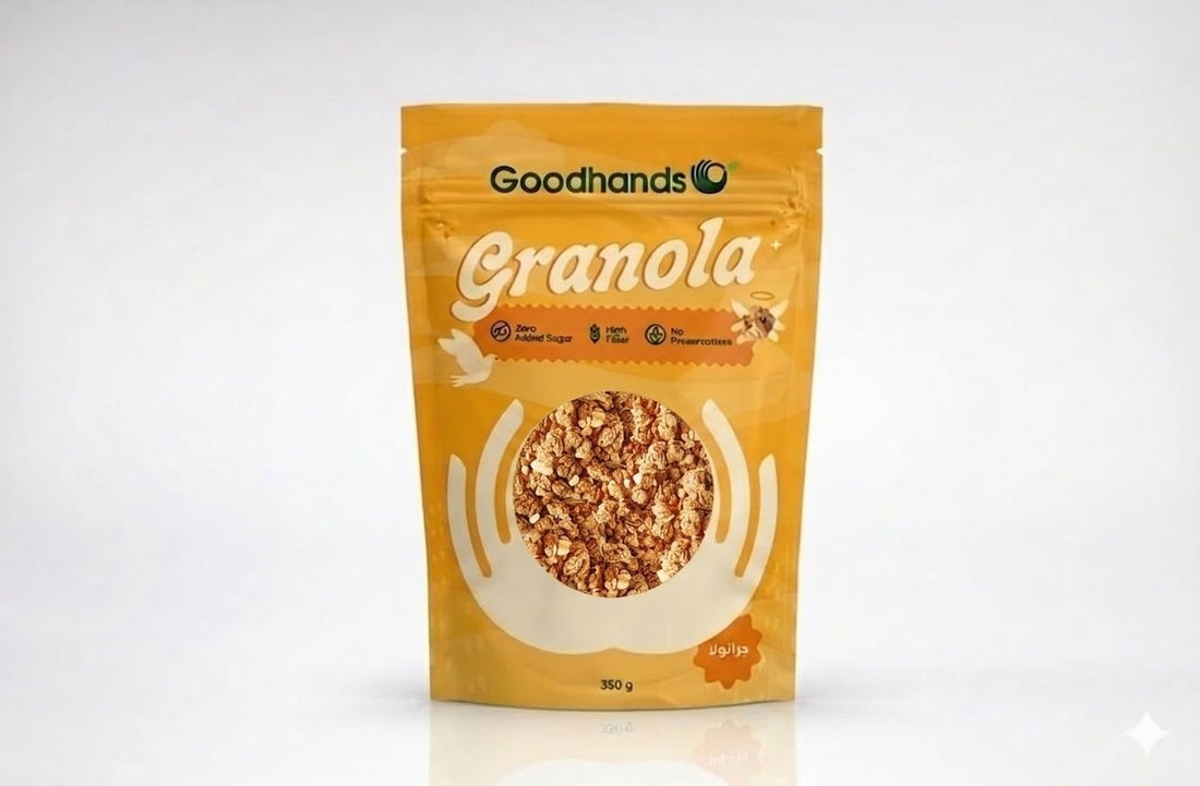 Goodhands Granola with Honey, Zero Added Sugar, High Fiber, No Preservatives, 350g