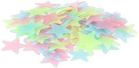 Other Generic 100pcs Luminous blue star Wall stickers for livingroom glow in the dark festival home decoration