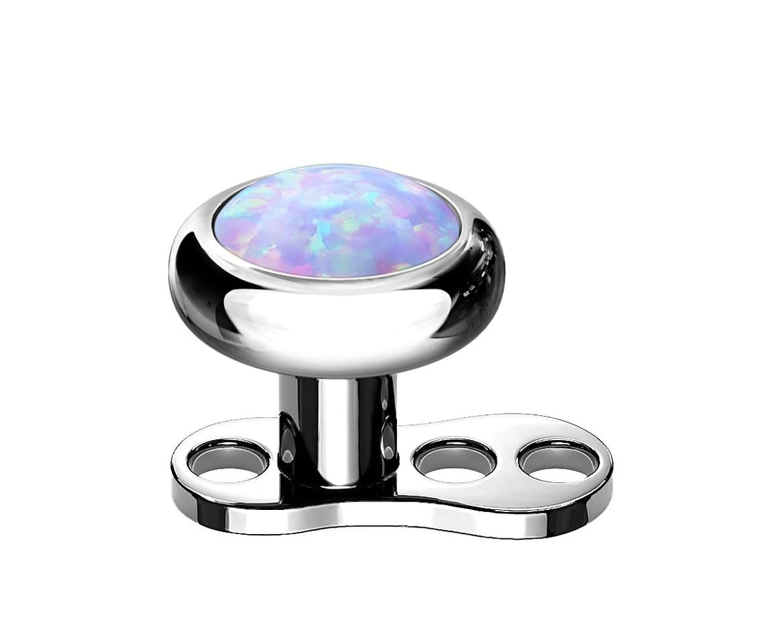 Microdermal Opal Dermal Anchor Piercing Jewelry - Aurora