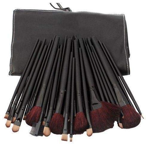 Makeup Brush Set - 32 Pieces, Black