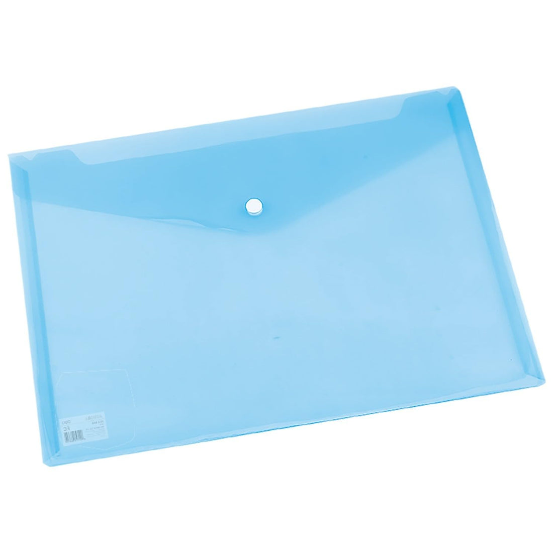 Deli FC Snap A4 Document File Bag, Blue